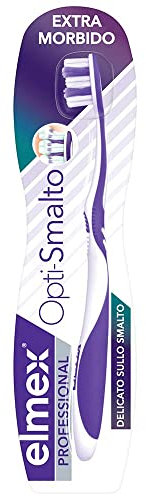 Elmex Opti-Smalt weiche Zahnbürste, 1 Stück, Violett