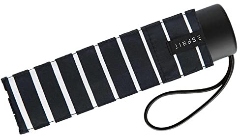 Esprit Super Mini Taschenschirm Petito Degradee Stripe - Black