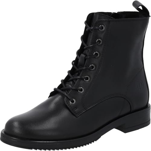 Palado Stiefeletten Damen Chalki – bequeme Boots Made in Portugal – elegante & robuste Stiefel für Herbst & Winter – modische Winterschuhe Schwarz (Strukturiert) UK8 - EU41