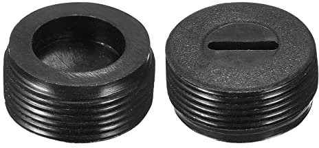 Rebower Carbono Portaescobillas Tapas Plástico Cubierta Tapas [para Motor Escobillas] - 18mm OD/8,5mm Altura/2uds