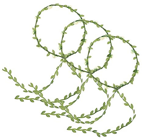 Beavorty 3St Brautkopfbedeckung Blumenkopfschmuck Blumengirlanden-Stirnbänder Hochzeitsfoto-Requisiten Boho-Kopfstück Krone Stirnband Dekorationen Kranz Brautjungfer Armband Stoff