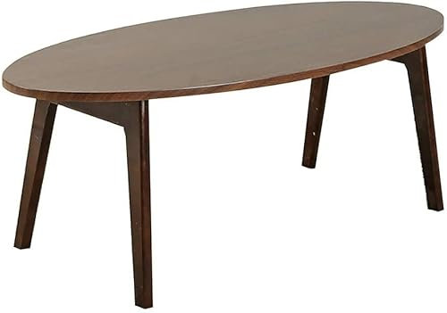 VVHUDA Klapptisch, ovaler, wirtschaftlicher Couchtisch für kleine Wohnungen, Wohnzimmer, Schlafzimmer, Freizeit, niedriger Tisch/Nachmittagsteetisch (120 x 55 x 44 cm) (Farbe: C) small Gift