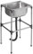 Fregadero de Cocina Independiente, Industriales Fregadero de Acero Inoxidable, Fregadero de Un Seno, Lavabo de Mano para Lavandería, para Exteriores, Interiores, Patio Trasero, Garaje (Size : 37x31x8