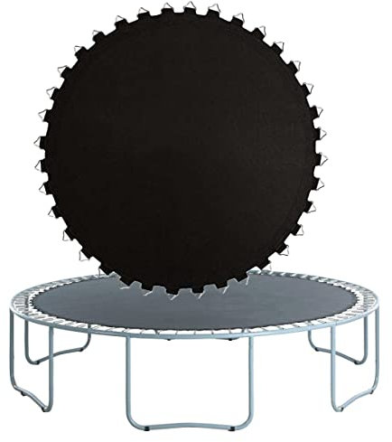14FT Trampoline Round Replacement Mat, High Elastic Jumping Mats,Water-Resistant,UV Resistant-Trampoline Mat Replacement Jumping Pad Bounce Mats,14ft 88 buckles,Black