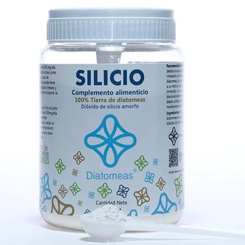 Tierra de Diatomeas Consumo Humano 400g | Grado Alimenticio, Apto +12 Años | Contiene cucharilla medidora | Envase para más de 3 meses tomando 3 g por día | Marca Diatomeas - 8437019958107