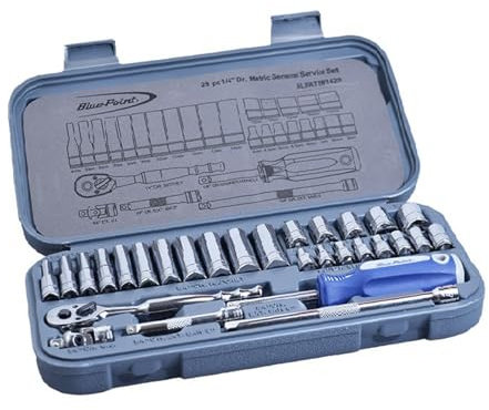 Blue point 29pcs 1/4Dr. Socket Set 6 Point BLPATSM1429