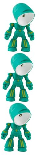 Alipis Schlafzimmer Licht 3st Roboter-tischlampe Baby-nachtlicht Roboter-nachtlicht Led- en Esszimmer Nachtlicht Mit Batterie Mini- Ornamente Schreibtisch Kind Pvc