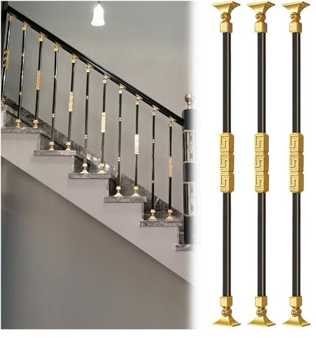 Geländer Treppengeländer Treppengeländer-Aluminium-Handlaufpfosten-Kit, 10 8 6 5 4 3 2 1 Stk Balustersystem Für Den Innenbereich Mit Verstellbaren Halterungen Und Füßen, Für Villen Veranda Garage ( Co
