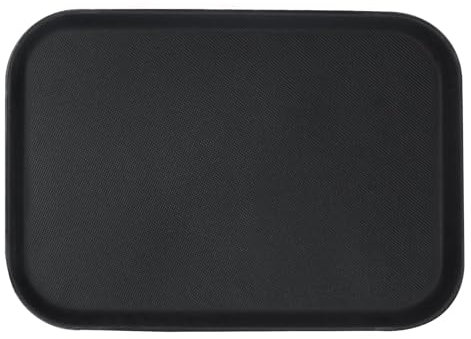 Argon Tableware Plastic Serving Tray - Pack of 1-66 x 45.5cm - Non-Slip Platter Serveware Rectangle Tray for Restaurants, Wedding Catering, Food, Drinks, Snacks, Painting, DIY