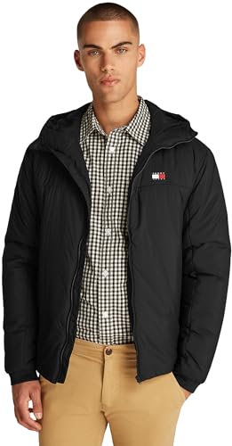 Tommy Jeans TJM LT Poly Jacket EXT DM0DM21094 Veste Coupe-Vent, Black (Black), XS Homme