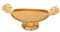 Vassoio da Servizio in Oro Inciso 8,5 x 24 cm, In Lega, Decorativo, Pratico, Ellisse Vassoio da Servizio per Bevande Matrimonio