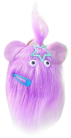 Puppenanhänger Schlüsselanhänger, Hässliche Puppe Schlüsselanhänger,Schlüsselanhänger mit langem Haarpuppen-Anhänger - Tragbarer Schlüsselanhänger für Kinder und Frauen, Cartoon-Spaß mit langen Haaren
