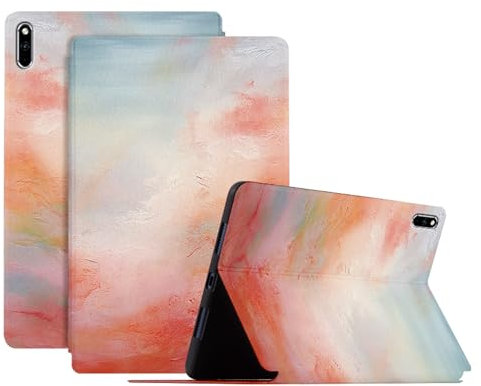 DayQiQiPu Caso per Huawei Matepad PRO 2021/2019 10,8 Pollici MRX-W09/W19/W29/W39 Ultrasottile con Motivo di Serie di Pittura a Olio in Pelle PU Flip con Custodia Protettiva per Auto Sveglia/Sonno,02