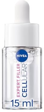 NIVEA Cellular Expert Filler - Sérum Rellenador de Arrugas - Con Micro Ácido Hialurónico - Sérum Facial Hidratante y Antiedad - Alisa las Arrugas - Textura Ligera - Todo Tipo de Piel - 15 ml