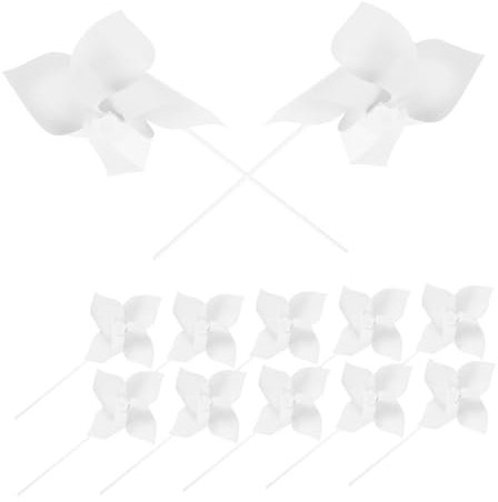 Toddmomy 12stücke DIY Weißes Leeres Papier-windrad Zum Bemalen Ihres Eigenen Spinners Für Jungen Und Mädchen Kunst Und Bastelprojekt Sommeraktivität