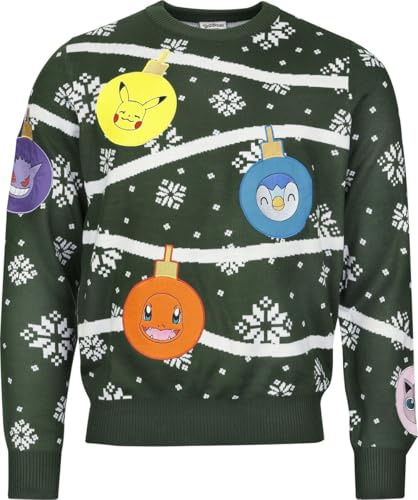 Pokémon Starter Unisex Weihnachtspullover Multicolor