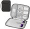 MoKo 7-8 Inch Tablet Sleeve Carrying Case with Handle, Padded Protective Travel Bag for iPad mini A17 Pro 8.3'' 2024, iPad mini 6 8.3 2021, i-Pad Mini 5 7.9 2019, Black & Gray