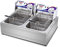 CZAOERXB Friteuse électrique Commerciale, friteuse Professionnelle de comptoir Haute capacité 10L/20L, pour Restaurants de Frites, Stands de Restauration Rapide, Snack-Bars, fêtes