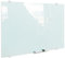XIWODE Tableau mural magnétique en verre de sécurité de qualité supérieure - 110 x 80 cm - Pour bureau et maison - Résistant aux rayures - Avec tableau blanc et éponge - Montage mural