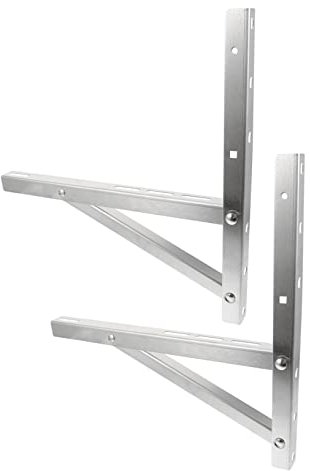 CLISPEED 2stücke Klappbare Klimaanlagen-halterung Aus Edelstahl Tragbarer Dreieck-struktur Für Fenster Stabil Und Platzsparend Für Mobile Klimageräte