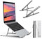 AiTodos® Supporto pc Portatile, Lega di Alluminio, Leggero, Antiscivolo, Portatile Pieghevole, Supporto per Laptop, Ventilazione e Dissipazione del Calore, Regolazione a 6 Marce - Laptop Stand（Grigio）