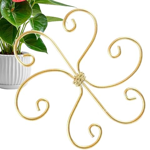 Yhsioaklo Indoor Plant Support for Stems, Adjustable Reusable Iron Supports | Garden Supports for Outdoor Horticulture, Rose, Orchid, Gladiolus, Potted Plants, Plant