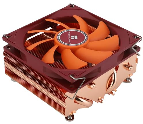 Thermalright TR CPU-Luftkühler AXP90 X53 Full, Dünner PWM-Lüfter mit 2700 U/min – leise, 4 Wärmerohre CPU-Kühler – Reines Kupfer, 53mm Hoch, Kompatibel mit ITX-Motherboards, für AM5/AM4, LGA1851/1700