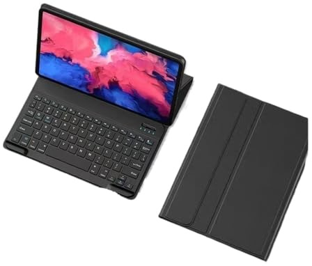 HongHeFu Zubehör, Detachable Keyboard Tablet Leather Case Suitable for Huawei Matepad Air 11.5 inch 2023(Keyboard+Black)