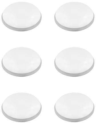 CATZUM Calamite Magnetiche per Tende, 6 Pezzi Rotondi Bianchi, Pesi Antivento Impermeabili per Esterni, Tenda Doccia, Gazebo, Tovaglie