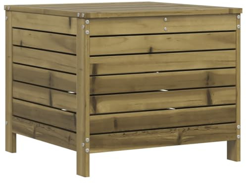 Mhdvray Sgabello da giardino per esterni, 62 x 63,5 x 53,5 cm, in legno di pino impregnato in autoclave, design a doghe modulare, elemento per balcone e terrazza