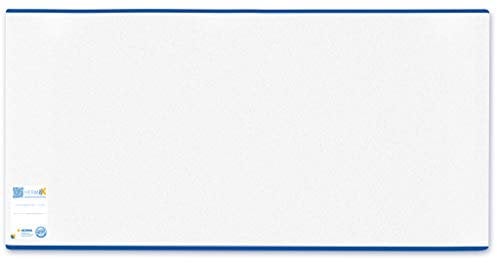 HERMA 7235 Buchumschlag 23,5 x 44 cm HERMÄX Classic, Buchhülle mit Beschriftungsetikett & Kantenschutz aus abwischbarer Polypropylen-Folie, Buchschoner für Schulbücher, transparent