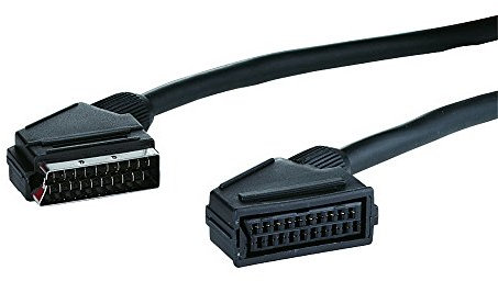 Goobay AVK 166-200 Scartkabel (21-polig Scartstecker auf Scartkupplung ) 2m