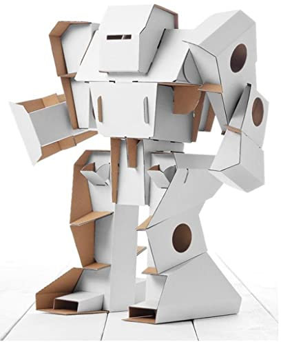 CALAFANT - Bastelroboter Roboter Basteln Anmalen 3+ Pappe Draht Knopf Schnur