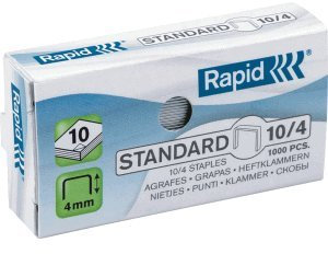 10 x Rapid Heftklammern Nr. 10 verzinkt farbig VE=2000 Stück