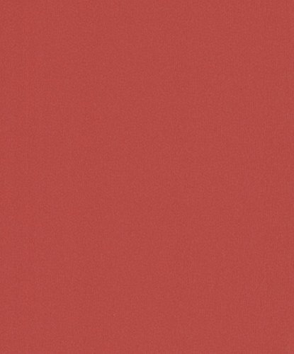 Rasch Vliestapete 723045, Uni rot 10,05m x 0,53m