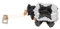 Bosch 2 004 336 230 Halter, Bürsten in Kohle