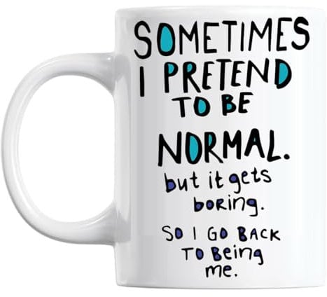 Funny Mug Office Mugs Secret Santa Gift Rude Sometimes I Pretend to Be Normal