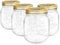 Bormioli Rocco Set of 4 Food Preserve Jars with Airtight Screw Lid from Quattro Stagioni - 700ml