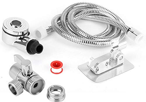 Hand Shower Kit, Hand Held Shower Head & Faucet Converter Adapter Set, Home Bathroom Hair Washing Kit Accessories, Double Water Outlet Control(Hair Washing Kit)