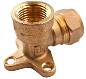 Oracstar 15mm Garden Tap Wall Plate Elbow