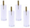4 Pcs Pieds Verre Clair DIY Meubles Jambes Acrylique 120mm Pattes de Meubles Avec Vis M8 Pieds De Remplacement pour Bibliothèque Table Cabinet Canapé Armoire(50 * 120mm)