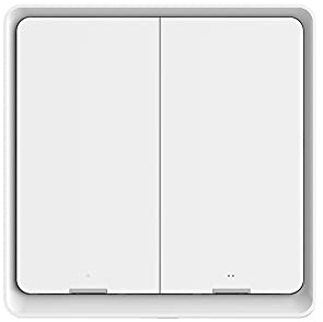 Yagusmart Tuya Zigbee 1/2/3 Gang Wireless Scene Switch, Need to work with Tuya Zigbee Hub, Battery Power Remote Control (2 gang)