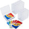 Queekay 10 Stücke Spielkarten Box Sammel Kartenhülle Karten Aufbewahrung Organisator 3,8 x 2,7 x 0,8 Zoll Durchsichtige Kartenhülle Leere Plastik Aufbewahrungsbox für Spielkarten (15 Stücke)