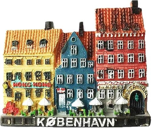Kühlschrankmagnete, 3D Kopenhagen Dänemark Kühlschrankmagnet Souvenir Geschenk, Heim- und Küchendekoration, magnetischer Aufkleber Kopenhagen Dänemark Kühlschrankmagnet