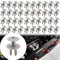 Remaches Plastico Coche Gris, Clips de Fijación para Puerta de Coche, para VW T4 T5 Parachoques Guardabarros Techo-Orificio de 9 mm