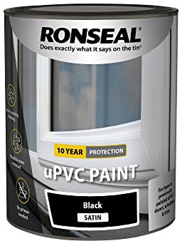 Ronseal uPVC Paint Black Satin 750ml