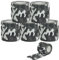 Selbstklebende Camouflage Tape, 5 Rollen 5 cm x 4.5 m Camo Stretch Bandage, Selbstklebende Tarnung Band, Camo Tape Stoff für Outdoor Camping Fotografen Jäger Kamera Schutz