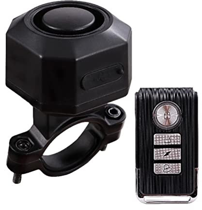 SPYMINNPOO Fahrrad Alarmanlage, Fernbedienung, Kabellos, USB-C, Motorrad, Wasserdicht, Anti Diebstahl Vibrations Scooter Alarm für Rennrad