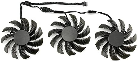 RAKSTORE T128010SU PLD08010S12HH 75mm Grafikkarten Lüfter Kompatibel mit Gigabyte GTX 1070 1070Ti GTX 1080 1080Ti 1060 Leiser Kühler Lüfter Ersatzlüfter