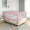 INLIFE Kleinkind-Bettschutzgitter Rosa 160x25 cm Stoff,2.92kg,10203